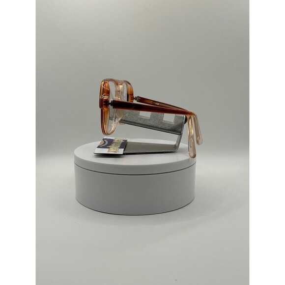 True Vintage Eyeglasses NOS Double Bar Style Brown Fade Frame - Picture 3 of 7